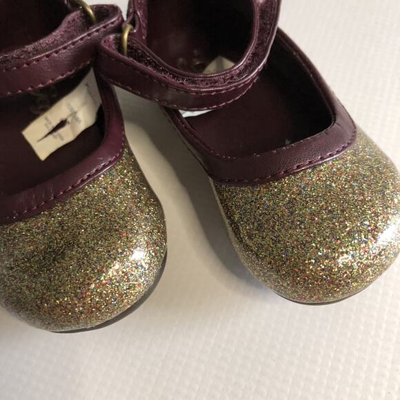 Gap Gold Glitter Mary Jane Flats Size 5 - Picture 5 of 8